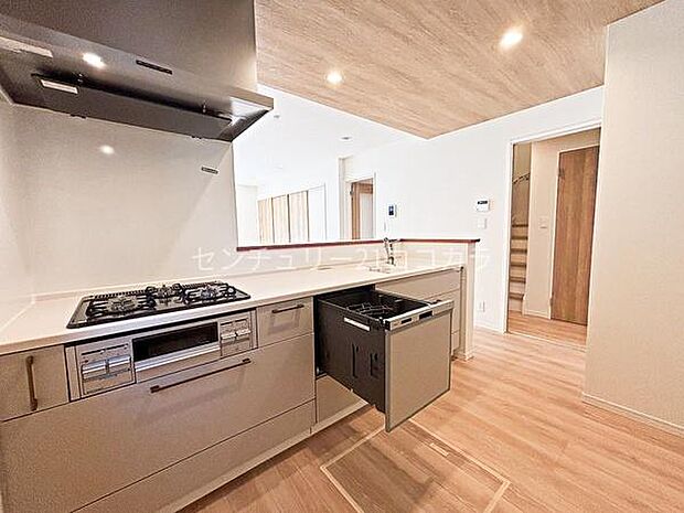 対面キッチン、食洗機付