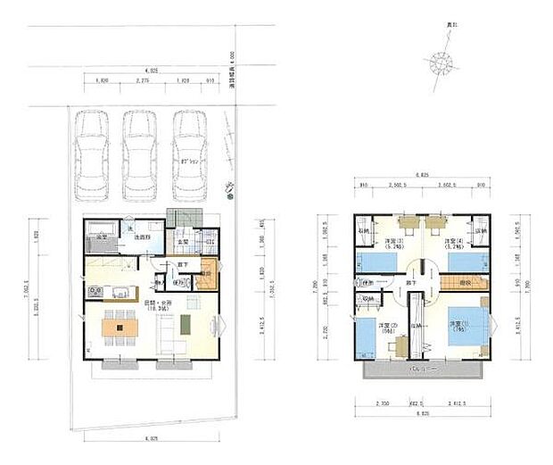 区画図及び建物参考プラン