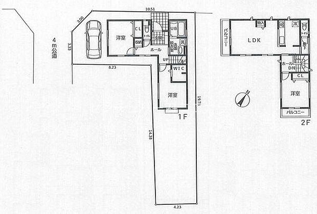 間取り及び区画図