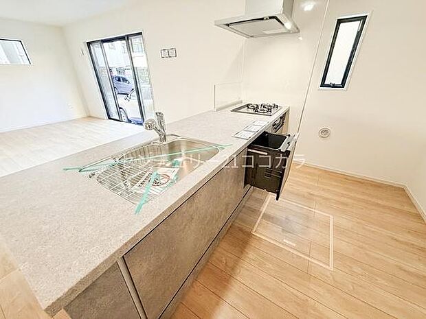 対面キッチン、食洗機付