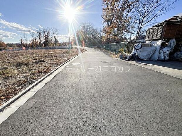 前面道路を含む現地写真