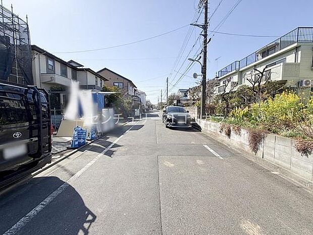 前面道路を含む現地写真