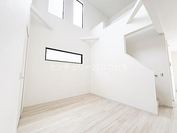 リビング上部吹抜