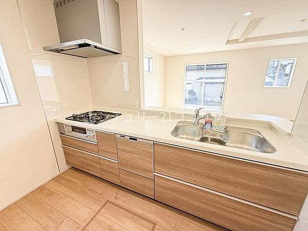 対面キッチン、食洗機付