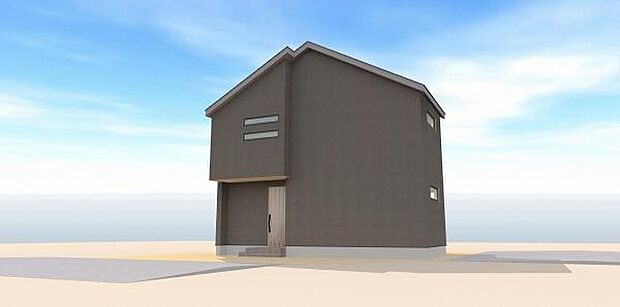 外観完成予想パース(外観の完成予想図です。周辺画像はイメージで実際のものとは異なります。)