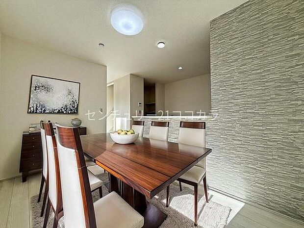 ※画像は実際の写真をもとに家具をCG合成したものです。LDK21.5帖広々とした21帖超のLDK!ダイニングとリビングが分けられ、食事の時間を大切にしたいご家族にぴったりの間取りです。