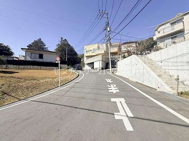 前面道路を含む現地写真