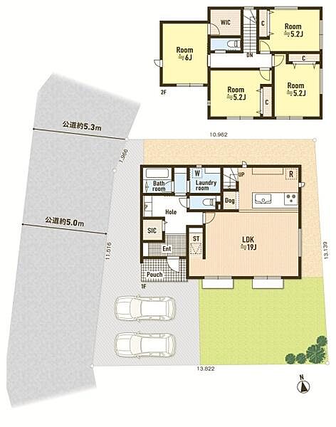 間取り及び区画図