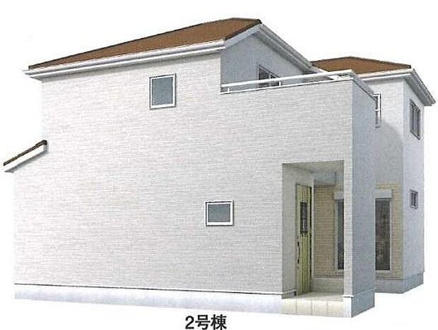 全体外観完成予想パース(外観の完成予想図です。周辺画像はイメージで実際のものとは異なります。)