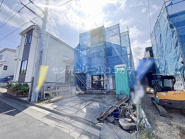 日野市大阪上の新築一戸建て・全3棟 外観