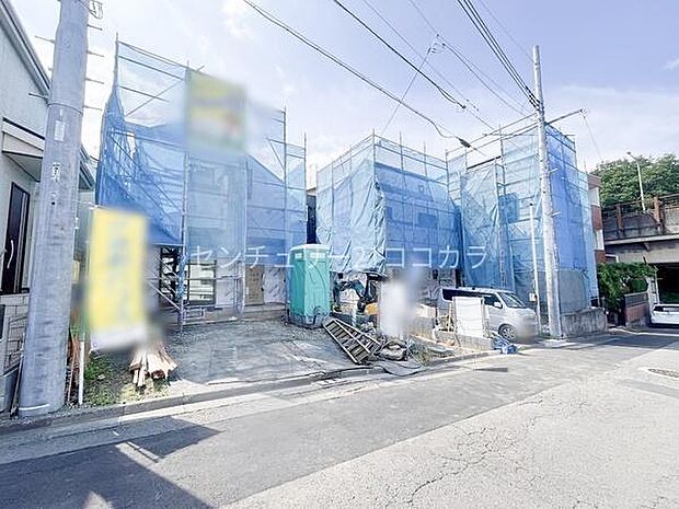 日野市大阪上の新築一戸建て・全3棟 全体写真