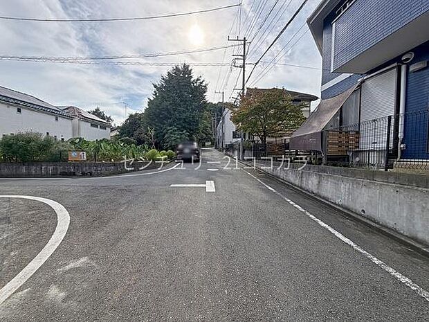 前面道路を含む現地写真