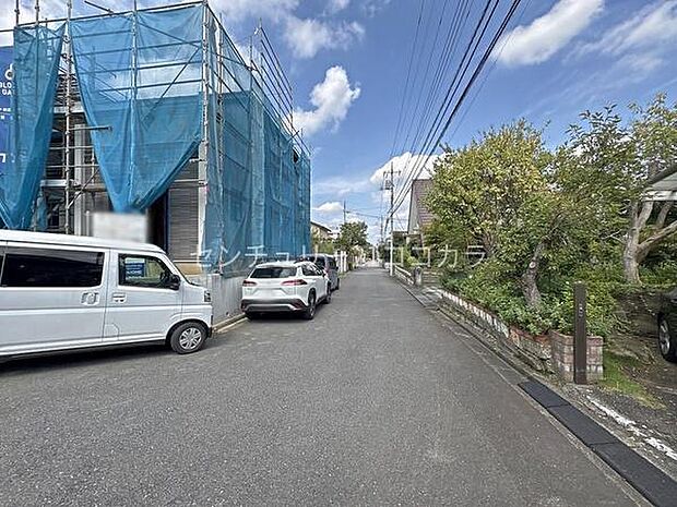 前面道路を含む現地写真