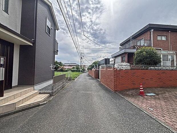 前面道路を含む現地写真