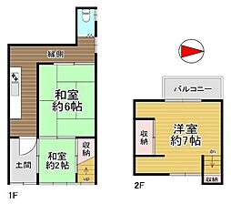 京都市上京区下長者通六軒町西入利生町　中古戸建 3Kの間取り