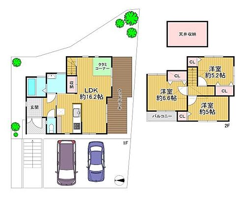 間取り 京都市左京区岩倉花園町　中古戸建