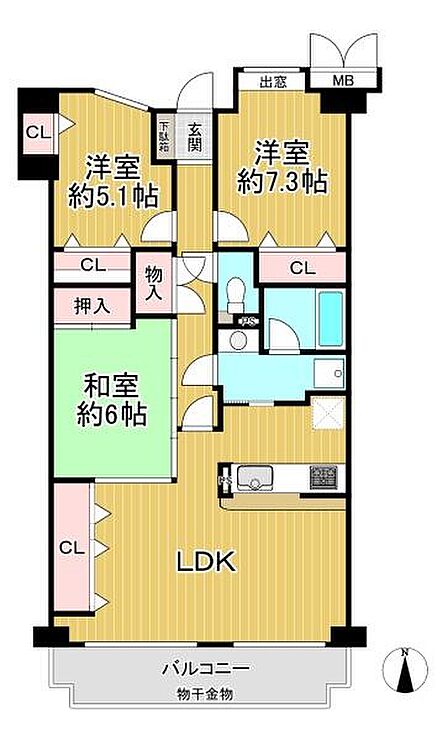 間取り:3LDK