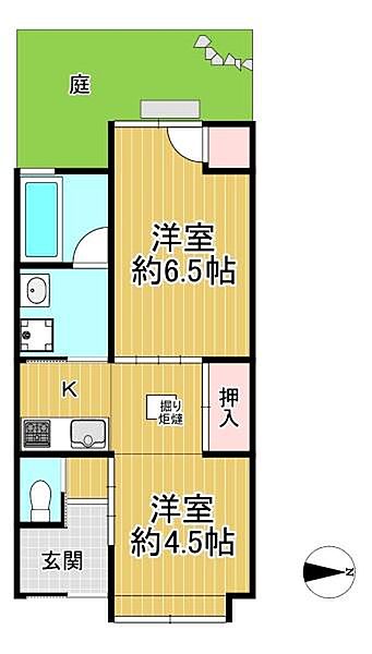 間取り：2K