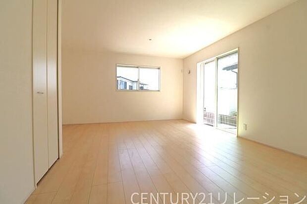 南向きの明るいリビングです。