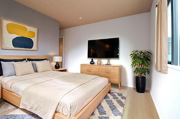 《寝室本画像はCGで作成しており、実際に現地に家具は置かれておりません。また価格に家具は含まれておりません。