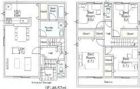 間取り図 1号棟