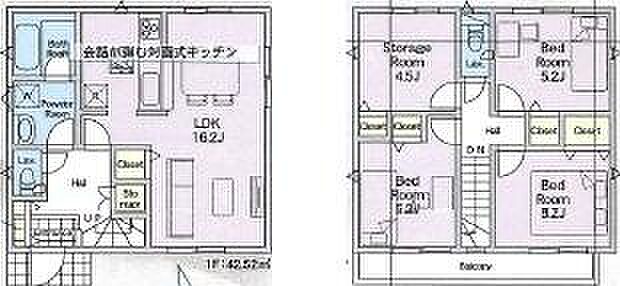 間取り図 南道路の日当たりの良いリビング