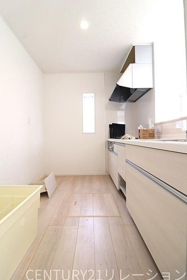 広いキッチンスペースは、毎日の料理が楽しくなります。