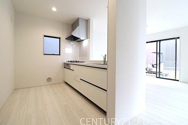 広いキッチンスペースは、毎日の料理が楽しくなります。