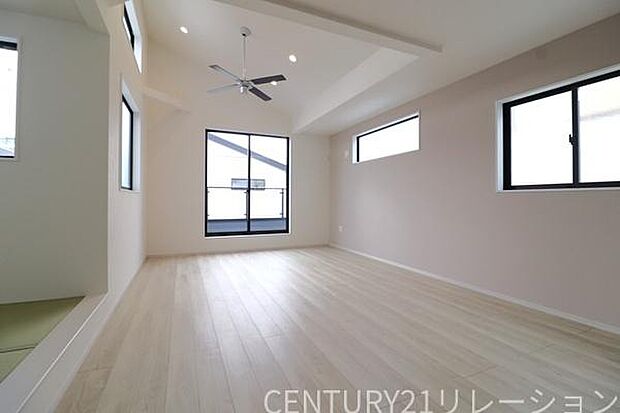 明るいリビングです。