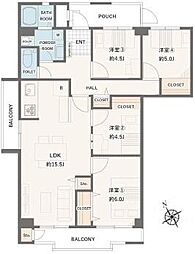 東建座間ハイツ 4号棟