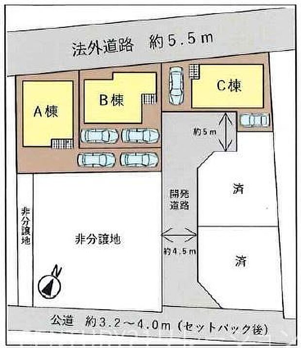 全3棟の新規分譲!!全棟カースペース2台分の長期優良住宅仕様!!