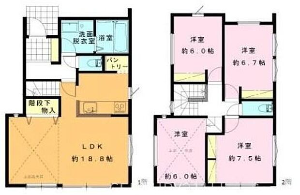 A棟【長期優良住宅仕様】土地面積:131.70平米建物面積:100.60平米