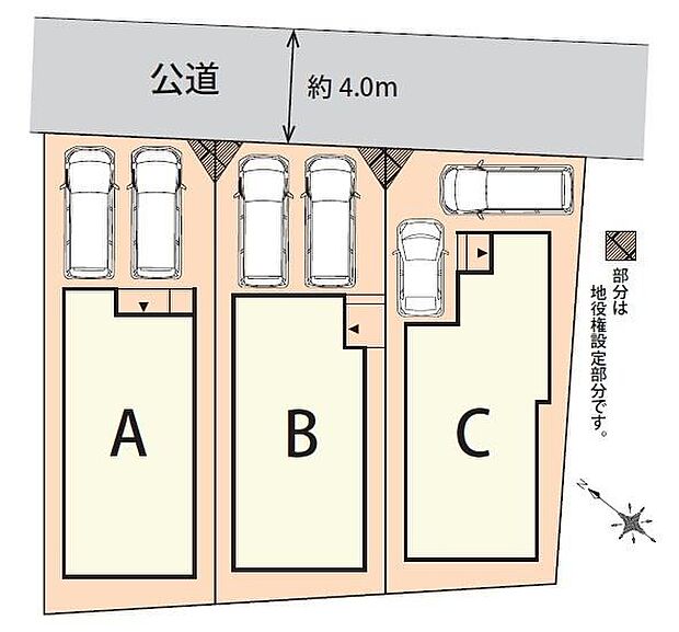 全棟カースペース2台分