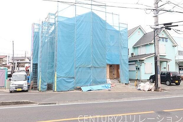 現地建築中につき構造躯体を見学できます。