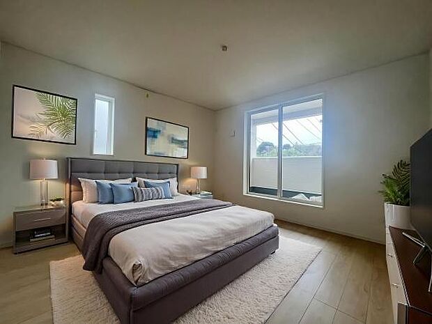 《寝室本画像はCGで作成しており、実際に現地に家具は置かれておりません。また価格に家具は含まれておりません。