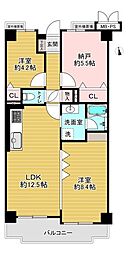 ライオンズマンション城東緑橋 2SLDKの間取図画像