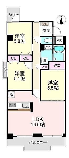 間取り・3LDK！2026年6月フルリノベーション完成済み！