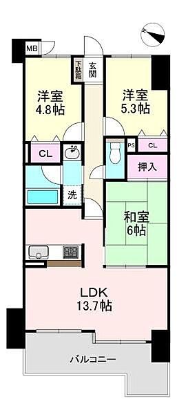 間取り・3LDK。