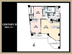 パークハウス世田谷松原 2LDKの間取図画像