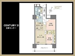 ザ・パークハウス市ヶ谷 2LDKの間取図画像