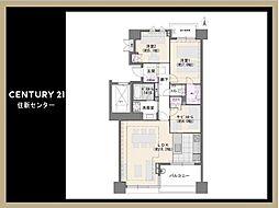ライオンズスクエア用賀 2SLDKの間取図画像