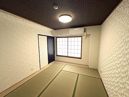 和室はホッと一息つける安らぎ空間。天井やクロスが落ち着きある上品な雰囲気です。