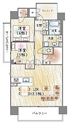 サンメゾン堺浅香駅前 2LDKの間取り