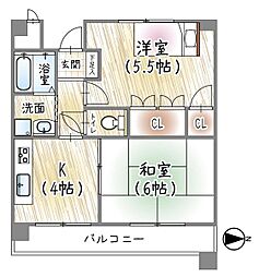 間取図画像 2DK