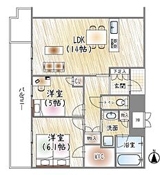 間取図画像 2LDK
