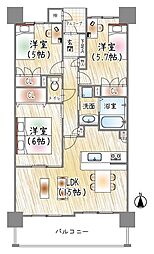 間取図画像 3LDK