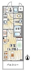 ソルテラス京都東寺HOMARE 1Kの間取図画像