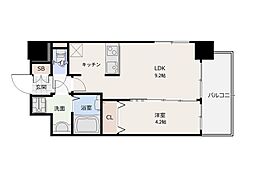 ファステート名古屋ラプソディ 1LDKの間取図画像