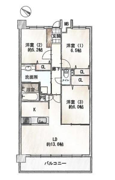 間取りを拡大表示