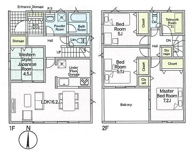 ■広々したＬＤＫ約16帖・4ＬＤＫの間取り！大容量の収納など、ご家族のお住まいにピッタリです！